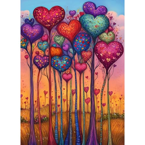 Tree of Love Jigsaw Puzzle, 1000 Piece Puzzle for Adults, Impossible Hard Difficult Challenging Puzzles for Adults 1000 Pieces, Home Decoration Puzzle, Interlock Perfectly No Dust - color: Tree of Love