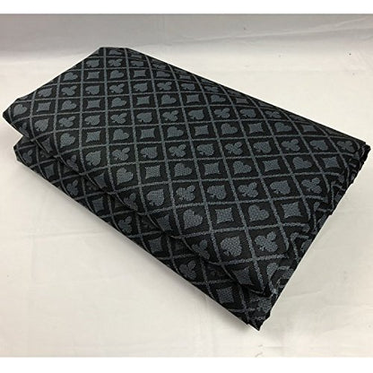 Speed Cloth Poker Table Fabric - 108X60 Inch Section of Suited Casino Card Game Table Felt Top Cover - Gray - color: Two- Tone Gray