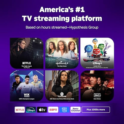 Roku Streaming Stick 4K with Voice Remote - HDR10+ & Dolby Vision | Compact 4K Streaming Device for TV with Roku Voice Remote & Long-Range Wi-Fi - Free & Live Local News, Sports - style: 4K + Dolby Vision