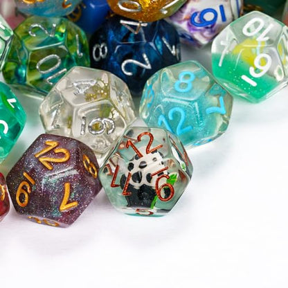 10 Pack Random Color Polyhedral Dice Set - 12 Sided D&D Dice for DND RPG Table Games Role Playing Games - color: 10pcs D12 Random Color