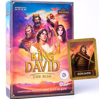 King David | Strategy Card Game | Build, Attack & Defend Kingdoms | Fast-Paced Biblical Battle Game for Families & Teens | 2–6 Players, Ages 7+, 20 min