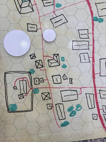 Dry Erase Reusable DND Tokens, MTG Counters, RPG DIY, 100 PCS, 2 Sizes | Reusable RPG Tokens, Combat Tracking, Initiative Conditions and Effects, Circle Markers for Tabletop Board Games