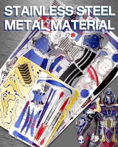 Piececool 3D Metal Puzzles Mecha Model Kits-The Titan Figure Model Building Blocks Kits for Adults, DIY Brain Teaser 3D Puzzle for Men Teen Students Hobbies Fidget Gifts -157 Pcs - color: Black Knight