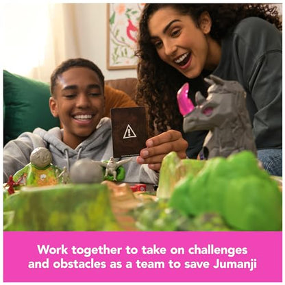 Spin Master Games, Jumanji Stampede, 3D Adventure Cooperative Board Game, for Fans of the Jumanji Movies, Face Off Against Jungle Emergencies, 2-4 Players, for Ages 8 & Up - style: Stampede 3d Board Game