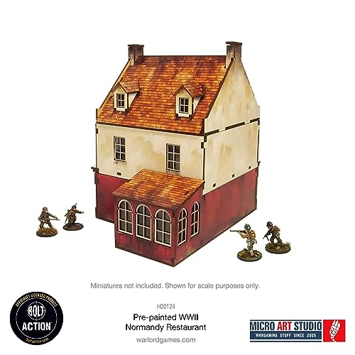 WW2 Normandy Restaurant HDF Prepainted Terrain