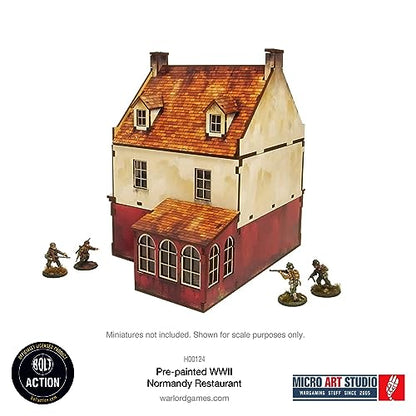 WW2 Normandy Restaurant HDF Prepainted Terrain