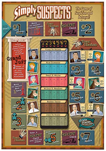 Simply Suspects:- Fast Hidden Identity Detective Game, Family Fun, Ages 8+