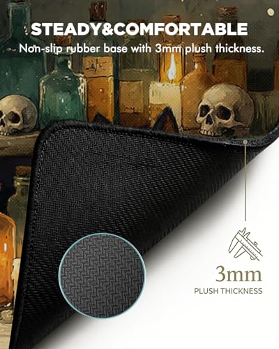 Mouse Pad, Desk Mat, 31.5x11.8in Large Mousepad, Midnight Shelf | Desk Pad with Stitched Edge & Rubber Non-Slip Bottom, Gaming Mouse Pad, Extended Mousepad for Home, Office - color: Midnight Shelf