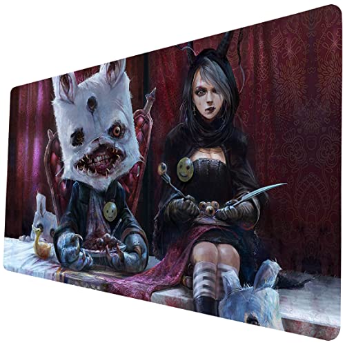 MTG Playmat, 24 x 14 Inches TCG Card Mat, Smooth Rubber Surface, Board Game Mats for MTG DTCG CCG RPG Trading Card - color: Pattern9