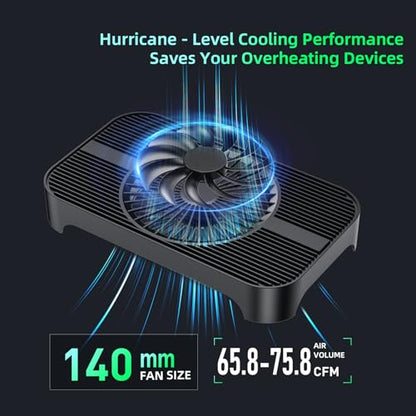 X3-V2 USB Cooling Fan, 18dB Ultra Quiet 140mm USB PC Fan with 3 Speeds Controller, Built-in Cable for Cooling Mini PC, Router, Receiver, Amplifier, DVR, PlayStation, Xbox, Computer Cabinet