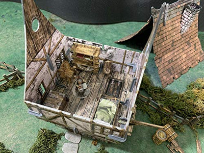 Battle Systems Fantasy Terrain Town House - 28-35mm DND D&D RPG Wargames Historical/Fantasy Card Scenery