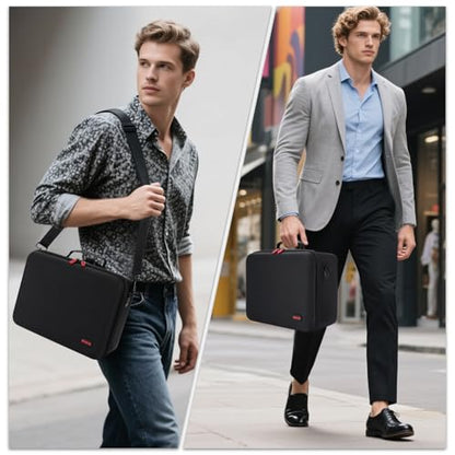 WPGEAR Hard Carrying Case Compatible with Nintendo Switch 2 & Accessories | Travel Bag Holds Switch 2 Console, Pro Controller x 2, Joy-Con Grip, Dock, Power Adapter, 21 Games, Cables and Accessories