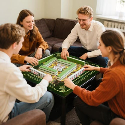 Mahjong Mat,Non-Slip and Noise Reducing Portable Mahjong Accessories | 31.5" x 31.5" with a Carrying Bag,Game Table Mat for Board Games, Card Games, Dominoes - color: Turtle