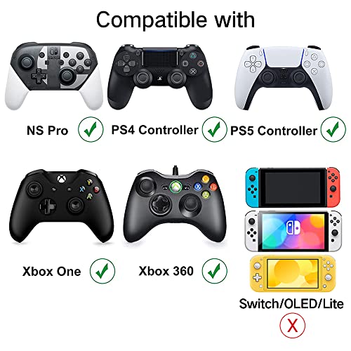 PERFECTSIGHT Cute Thumb Grip Caps for Switch 2, PlayStation 4/5, PS5, PS4, Xbox Series X/S, Xbox One, Switch PRO Controller, 4PCS Kawaii Soft Rubber 3D Analog Thumbsticks Grips Joystick Cover, Red - color: Red Mario
