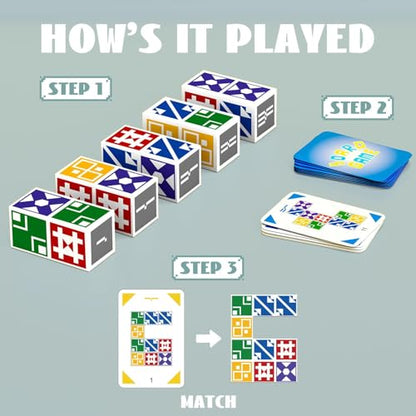 2.0 Family Board Game for Kids & Adults, Block Puzzle Games, 2+ Player Card Matching Puzzles for Children, Birthday Easter Christmas Party Gifts for Boys & Girls - size: Edition 2.0: 2-4 players