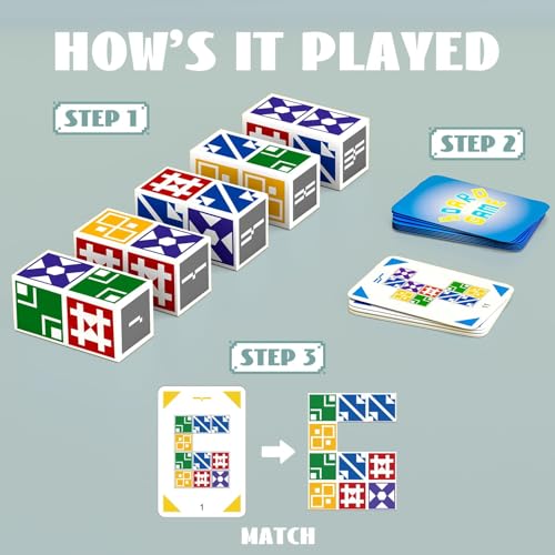 2.0 Family Board Game for Kids & Adults, Block Puzzle Games, 2+ Player Card Matching Puzzles for Children, Birthday Easter Christmas Party Gifts for Boys & Girls - size: Edition 2.0: 2-4 players