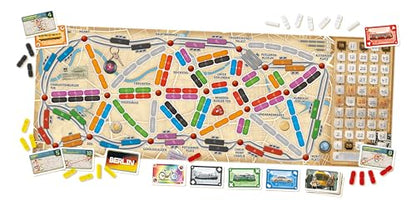 Asmodee Ticket to Ride Berlin Board Game - Train Route-Building Strategy Game, Fun Family Game for Kids & Adults, Ages 8+, 2-4 Players, 10-15 Minute Playtime - style: Berlin