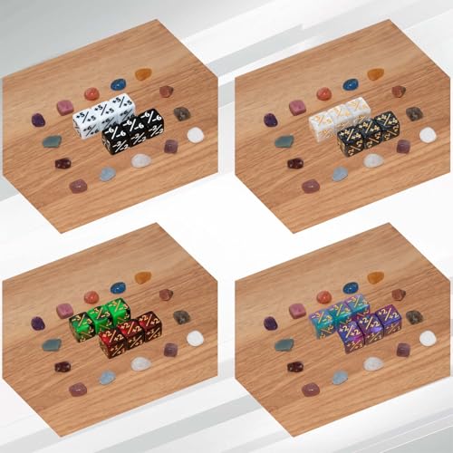 56 PCS MTG Counter Dice Set with D20 for MTG Card Game | 48 PCS Life Counters & 8 PCS D20 in 8 Colors & 1 Grey Velvet Bag
