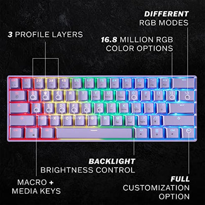 HK Gaming Keycap Set for Mechanical Keyboard - color: Lavender, size: Gateron Mechanical Red