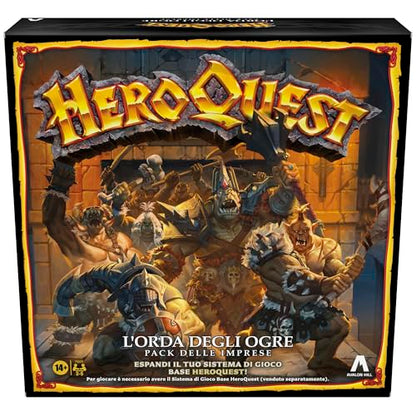 Avalon Hill, HeroQuest The Horde of The Ogres Companies Pack - Roleplay Game - You Must Have The HeroQuest Base Game System - English Version - style: THE HORDE OF THE OGRES
