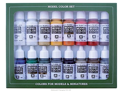 Vallejo - Napoleonic Colors French & British 1789-1815 Paint Set | Model Color | High Pigmentation Colors | Historical Finishes for Model Kits & Scale Figures | 16 Bottles x 18 ml. (0.60 fl.oz) - style: Napoleonic Colors French & British