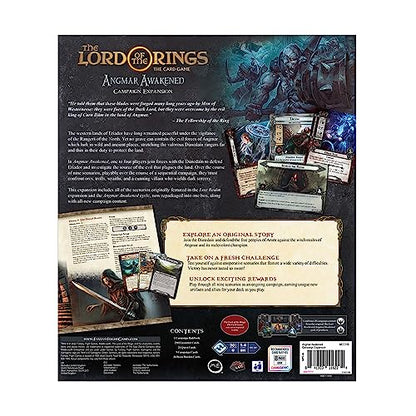 The Lord of the Rings The Card Game Angmar Awakened CAMPAIGN EXPANSION - Cooperative Adventure Game, Strategy Game, Ages 14+, 1-4 Players, 30-120 Min Playtime, Made by Fantasy Flight Games