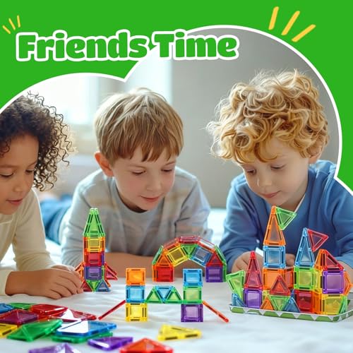 ZNZ Mini Magnetic Tiles 36PCS Travel Set with Case, Portable Magnetic Blocks Building Toys, Montessori Preschool Classroom Must Haves Sensory STEM Toys, Birthday Gift for Boys Girls Ages 3-8 - style: 36