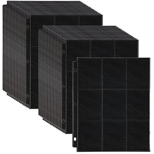 Crtiin 3600 Pockets Card Binder Sleeves 18 Trading Card Binder Pages Double Sided 200 Pages Protectors for Business Sports
