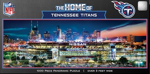 MasterPieces Tennessee Titans NFL 1000pc Panoramic Puzzle - Stadium - style: Tennessee Titans