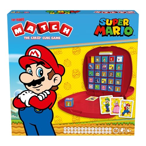 Top Trumps Match Game Super Mario – Family Board Games for Kids and Adults – Matching Game and Memory Game – Fun Two Player Kids – Memories and Learning, Board Games for 4 and up