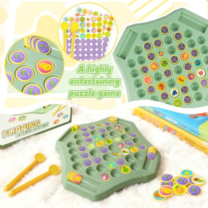 2026 Fruit Turn Around Chess Strategy Chess Game, DIY Fruit Matching Chess Boards,Chess Game for Kindergarten Gathering Activity