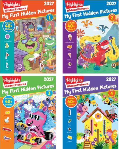Highlights My First Hidden Pictures 2027 Special Edition Gift Set | Seek and Find Book Set for Little Ones with Simple Hidden Objects, Just Right Puzzles, Stickers and More for Kids Ages 3-6