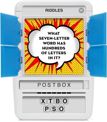 100 PICS Riddles Travel Game - Guess 100 Riddles | Flash Cards with Slide Reveal Case | Card Game, Gift, Stocking Stuffer | Fun for Kids and Adults | Ages 6+ - style: Riddles
