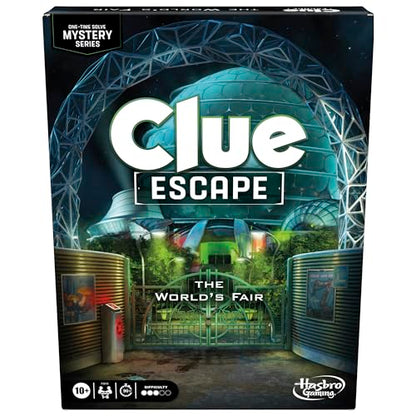 Clue Escape: The World’s Fair Board Game | Escape Room 1-Time Solve Mystery Games | Ages 10+ | 1 to 6 Players | 90 - 120 Mins.| Family Games
