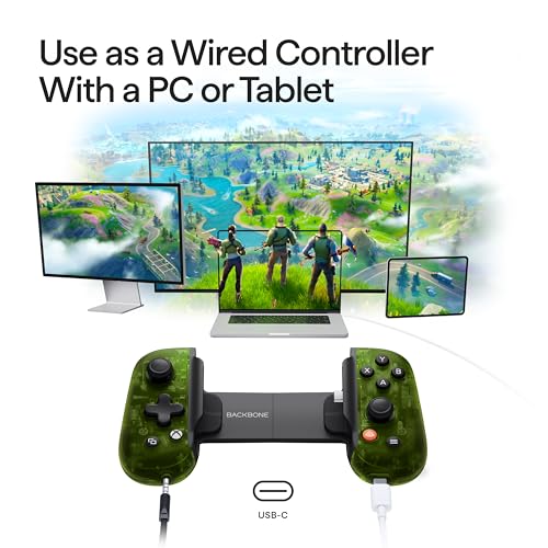 BACKBONE One Mobile Gaming Controller, Xbox Edition, USB-C | For iPhone 15/16/17 & Android, Play with Xbox Game Pass Ultimate (1-Month Access), Stream from Console or PC & More - color: Xbox Edition