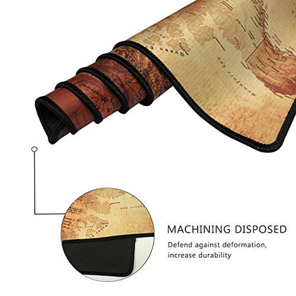 XXL Professional Large Mouse Pad& Computer Game Mouse Mat (35.4x15.7x0.1IN, Compass) - color: Compass, size: 35.4x15.7x0.1IN