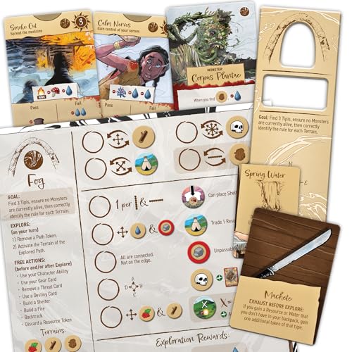 Corps of Discovery: Fog Expansion – Survival Challenge with Hidden Terrain Rules | 1–4 Players | Ages 14+ - style: Fog Expansion