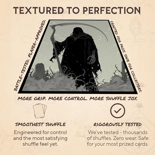 Grim Reaper 1 - MTG Card Sleeves, 104ct, Standard Size, Textured | Perfect for Double Sleeving, Smudge Resistant Matte Back, Standard 66x92mm - Compatible with Magic The Gathering & TCG Cards - color: Grim Reaper 1, size: Textured