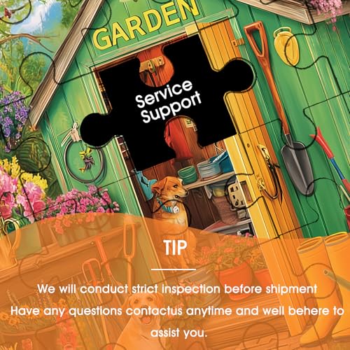 500 Piece Puzzle for Adults – Garden and Dog Jigsaw Puzzle for Adults & Seniors – Eco-Friendly Recycled Paper – Fun & Challenging Family Game Gift for Friends and Family (20.5 x 15 in) - style: Garden Dog