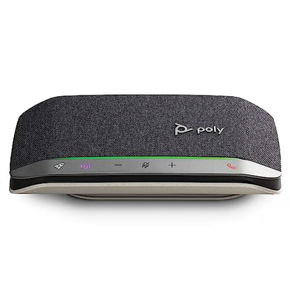 Poly Sync 20 USB-C Personal Portable Smart Speakerphone (Plantronics) – Long Battery Life – Noise/Echo Reduction -Works w/Teams (Certified), Zoom, PC, Mac, Mobile – Amazon Exclusive
