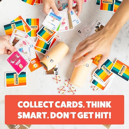Exploding Kittens Presents Throw Throw Burrito - A Dodgeball Card Game - Family Card Games for Adults, Teens & Kids - 2-6 Players - Ages 7 and Up - 120 Cards (Pack of 3) - size: 9 inches x 10 inches x 3 inches (Pack of 3), style: Original Edition