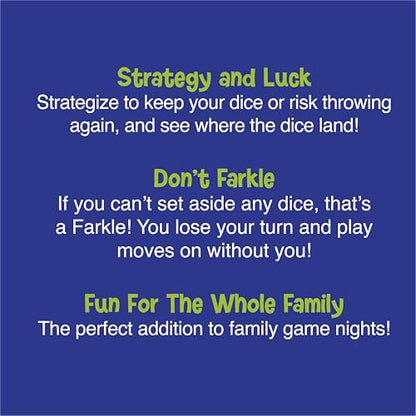 Farkle Dice Games for Kids, Dice Set, Score Sheets Inc, Family Game Night | Family Game Night, Travel Games, Screen-Free, Travel Game, Holiday Game, Cup and Score Card Included,