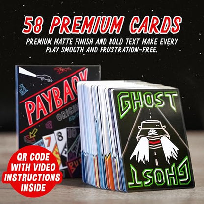PAYBACK Original Edition – Fun Family Card Games with Betrayal, Strategy & Chaos for Teens & Adults, Fast-paced Party & Travel Game Night Favorite, Ideal for Teens, Friends & Families