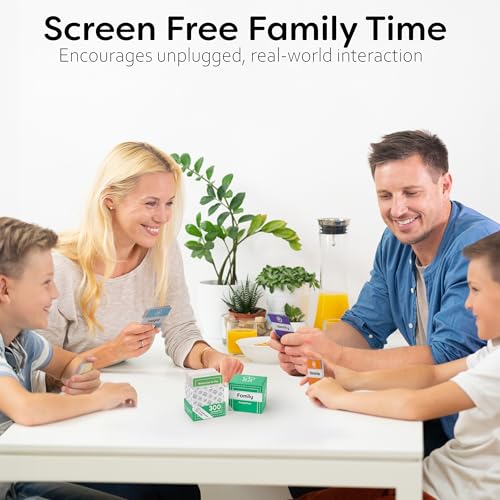 Family Pack | 300 Open-Ended Questions and Conversation Starters | Cards to Ignite Deeper Connections | A Great Gift for Families and Close Friends of All Ages