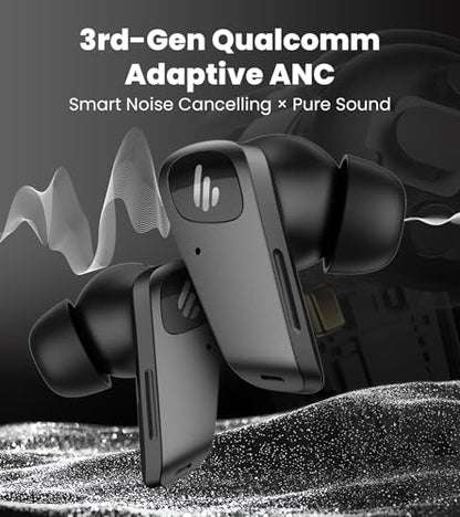 Edifier NeoBuds Planar TWS Earbuds - Hi-Res Wireless, 12mm Planar Magnetic Drivers, Snapdragon Sound, Hybrid ANC, Bluetooth 5.4 Dual Connection, 30H Playtime, Google Fast Pair, 60ms Low Latency