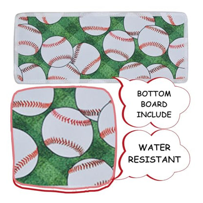 NGIL Utility Water Resistant Tote Bag | Work Tote for Women, Nurse Bag, Teacher's Choice Purse, Gym Bag, Everyday Organizer Top Zipper Closure - color: Baseball Field- Black