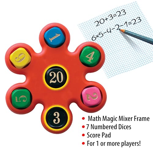 Small World Creative Math Magic Mixer Educational Math Game Ages 8+ | Addition and subtraction, Problem-solving skills, Travel-friendly game, STEM learning, Home and classroom use - style: Magic Mixer