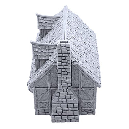 Perfectly Normal House by Printable Scenery, 3D Printed Tabletop RPG Scenery and Wargame Terrain 28mm Miniatures