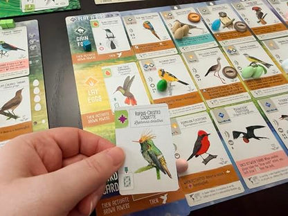 Stonemaier Games: Wingspan Americas Expansion by Elizabeth Hargrave | Add to Wingspan | Includes Small Hummingbird Cards with New Mechanism, 111 Unique New Colorful Birds, & More | 1-5 Players, 90 Min