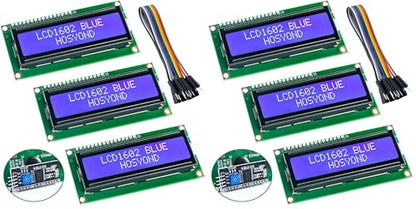 Hosyond 3pcs I2C IIC 1602 LCD Display Module 16x02 LCD Screen Module for Arduino Raspberry Pi (Pack of 2) - size: I2C LCD 1602 (Pack of 2)